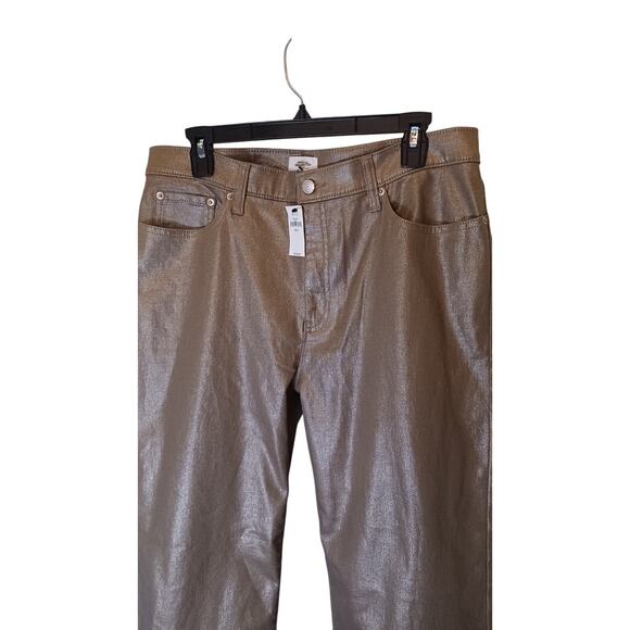 Banana Republic High Rise Straight Shiny Denim NWT - Picture 2 of 5